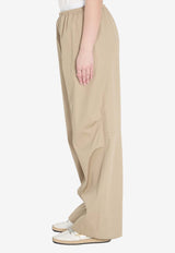 Wide-Leg Track Pants