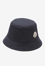 Reversible Bucket Hat with Logo-Patch