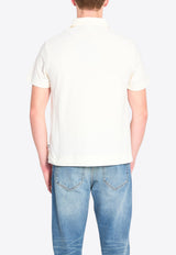 Moncler Grenoble Logo Patch Polo T-shirt Off-white L10978A00004-89AVZ-034
