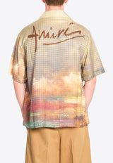 Amiri Horses Print Bowling Shirt Multicolor AMTOSH1038--900