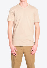 James Perse Combed Crewneck T-shirt Beige MLJ3311--LKK