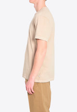 James Perse Combed Crewneck T-shirt Beige MLJ3311--LKK
