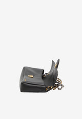 Jacquemus Le Bambino Chaine Leather Crossbody Bag Black BAW00453AC-27L14-990