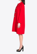 Gucci GG A-line Wool Coat Red 860471-ZHW10-6544