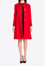 Gucci GG A-line Wool Coat Red 860471-ZHW10-6544