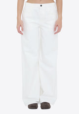 The Row Eglitta Wide-Leg Jeans White 6525S-W1493-WHT