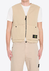 Stone Island Oversized Logo Vest Sand L1S156100007-S0184-V019A
