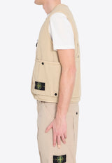 Stone Island Oversized Logo Vest Sand L1S156100007-S0184-V019A