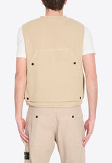 Stone Island Oversized Logo Vest Sand L1S156100007-S0184-V019A