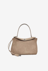 Balenciaga Small Rodeo Suede Leather Handbag Beige 789779-2AB4G-2914