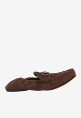 Gucci Horsebit 1953 Suede Loafers Brown 852065-AAFRR-2265