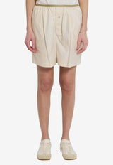 Lemaire Silk-Blend Boxer Shorts Cream PA1270-LF1500-WH048