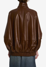 Balenciaga Cooon Leather Jacket Brown 871987-TUS11-2135