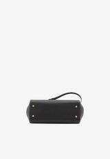 Dolce & Gabbana Large Sicily Dauphine Leather Top Handle Bag Black BB6002-B1001-80999