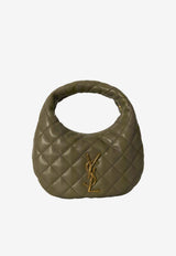 Saint Laurent Icarino Quilted Leather Hobo Bag Green 851689-AAANG-3775