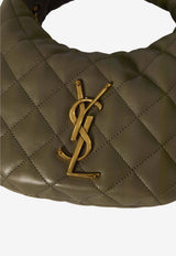 Saint Laurent Icarino Quilted Leather Hobo Bag Green 851689-AAANG-3775