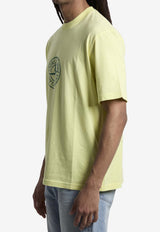 Stone Island Compass Logo Print T-shirt Yellow L1S152100001-S0362-V0031