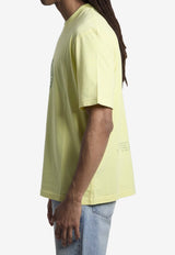 Stone Island Compass Logo Print T-shirt Yellow L1S152100001-S0362-V0031
