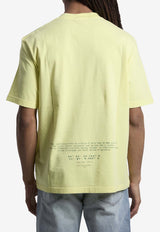 Stone Island Compass Logo Print T-shirt Yellow L1S152100001-S0362-V0031