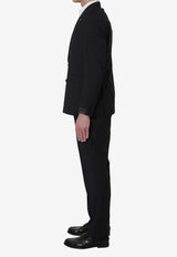 Tagliatore Super 110S Double-Breasted Suit  Black 2FNJ20B01060004-N5082-2111