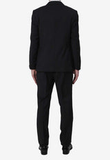 Tagliatore Super 110S Double-Breasted Suit  Black 2FNJ20B01060004-N5082-2111