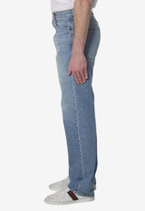 Gucci Washed Straight-Leg Jeans Blue 861309-XDDD2-4009