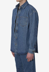 Loewe Anagram Denim Overshirt Blue H526Y1DW27--5475