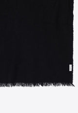 Destin Nuvola Frayed Cashmere Scarf Green NUVOLAQWS/P_DESSR-BL