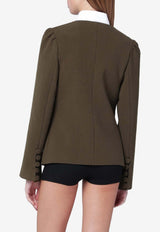 NAMACHEKO Buttoned Wool-Blend Jacket Green NW25-305N5502/R_NAMAC-3016