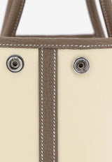 Neo Garden 23 in Vanille Toile Officier canvas and Etoupe Negonda with Palladium Hardware