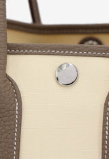 Neo Garden 23 in Vanille Toile Officier canvas and Etoupe Negonda with Palladium Hardware