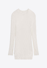 Helmut Lang Bead Embroidered Sweater Dress O01HW721IVORY