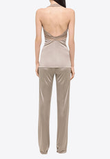 Helmut Lang Dancer Halterneck Top Beige O06HW508BEIGE