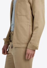 Linen and Silk Shirt Jacket