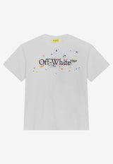 Off-White Kids Boys Big Bookish Splat Logo Shirt OBAA002F25JER005/R_OFFW-0110