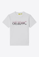 Off-White Kids Boys Mirrored Logo T-shirt White OBAA002S26JER001/S_OFFW-1000