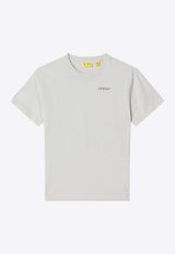 Off-White Kids Boys Knotted Ropes Arrow T-shirt White OBAA002S26JER00B/S_OFFW-0050