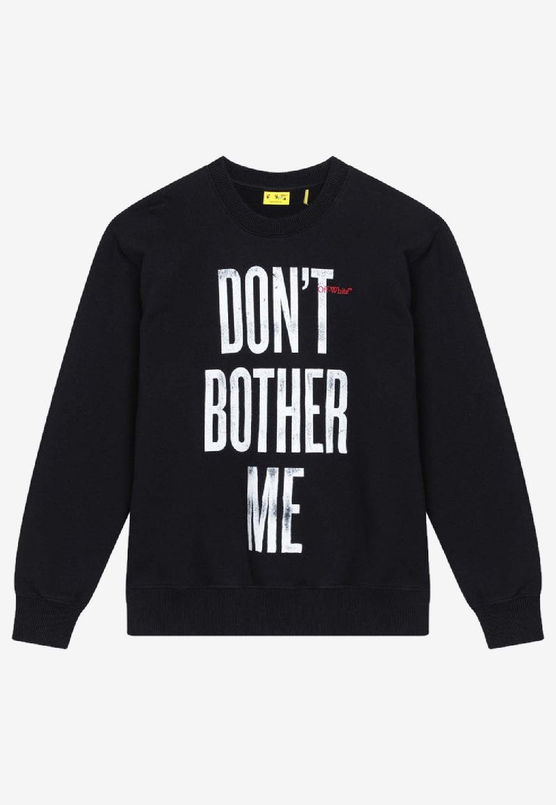Off-White Kids Boys Don't Bother Me Sweatshirt OBBA001F25FLE006/R_OFFW-1025