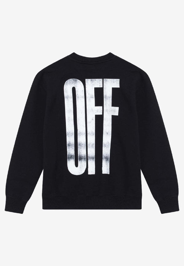 Off-White Kids Boys Don't Bother Me Sweatshirt OBBA001F25FLE006/R_OFFW-1025