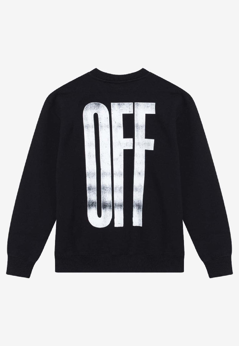 Off-White Kids Boys Don't Bother Me Sweatshirt OBBA001F25FLE006/R_OFFW-1025