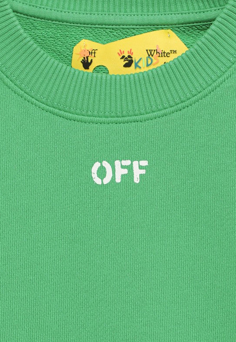 Off-White Kids Boys Crewneck Sweatshirt OBBA001S24-AFLE009/O_OFFW-5501