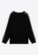 Off-White Kids Boys Logo Print Crewneck Sweatshirt Black OBBA007F24-AFLE001/P_OFFW-1001