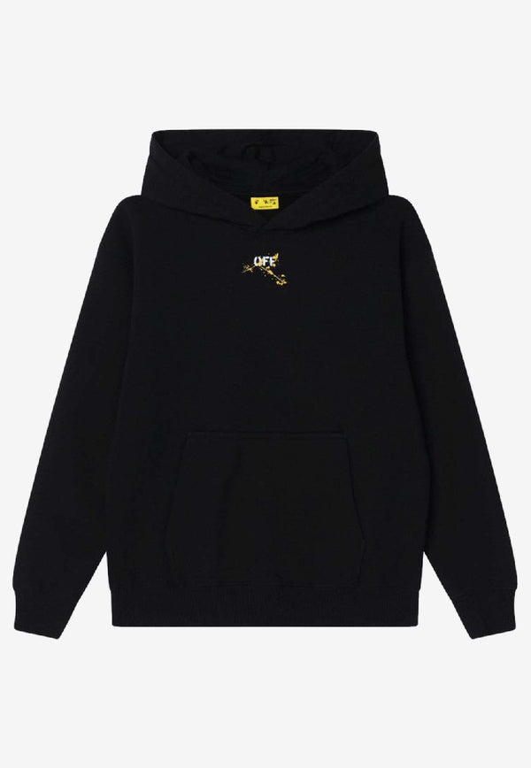 Off-White Kids Boys Diagonal Splat Logo Sweatshirt OBBB001F25FLE005/R_OFFW-1018