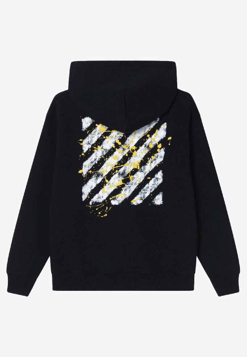 Off-White Kids Boys Diagonal Splat Logo Sweatshirt OBBB001F25FLE005/R_OFFW-1018