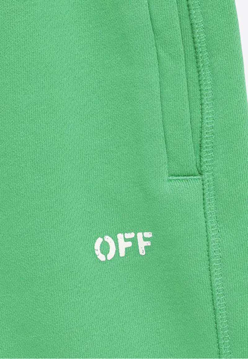 Off-White Kids Boys Logo-Print Shorts OBCI001S24-AFLE002/O_OFFW-5501