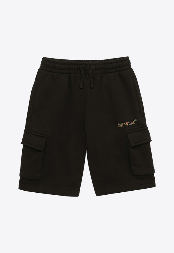 Off-White Kids Boys Sketch Logo Shorts OBCI005S24-AFLE001/O_OFFW-1084