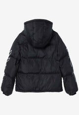 Off-White Kids Boys Logo Print Padded Jacket Black OBEJ002F24-AFAB002/P_OFFW-1001