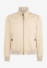 Tom Ford Harrington Zip-Up Jacket OBG003-FMC173S25 AW105 Bone
