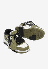 Off-White Kids Boys Out Of Office Low-Top Sneakers Green OBIA011F24-ALEA001/P_OFFW-0154