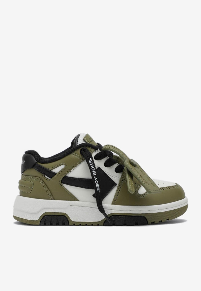 Off-White Kids Boys Out Of Office Low-Top Sneakers Green OBIA011F24-BLEA001/P_OFFW-0154